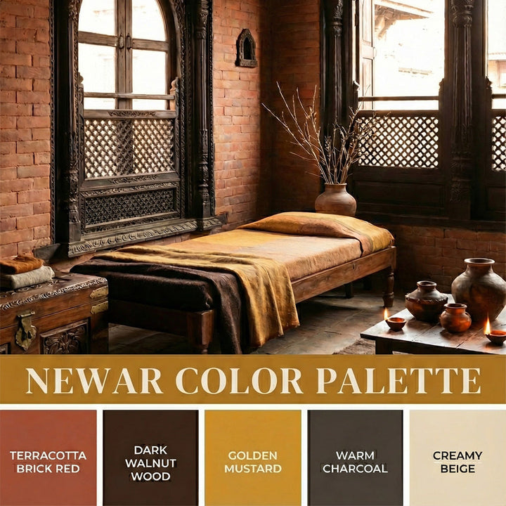The Newar Color Palette: How Ancient Kathmandu Colors Create Calm, Modern Homes