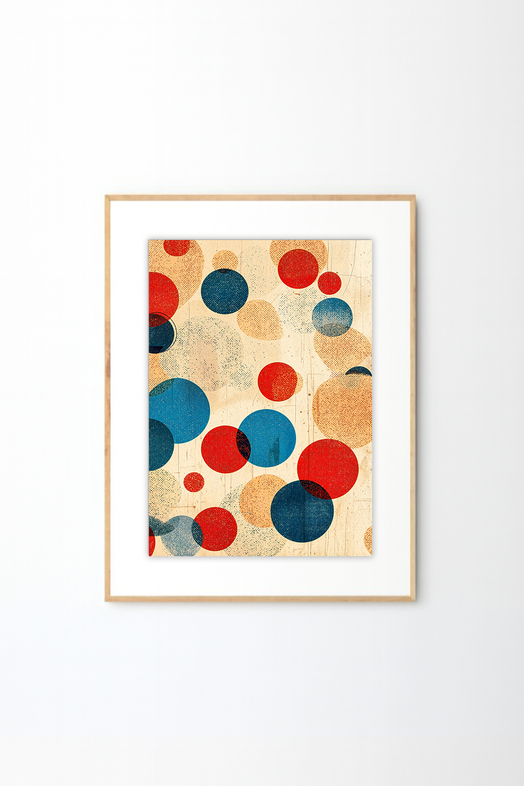 Funhaus Playful Circles Abstract Wall Art – Modern Colorful Geometric Print