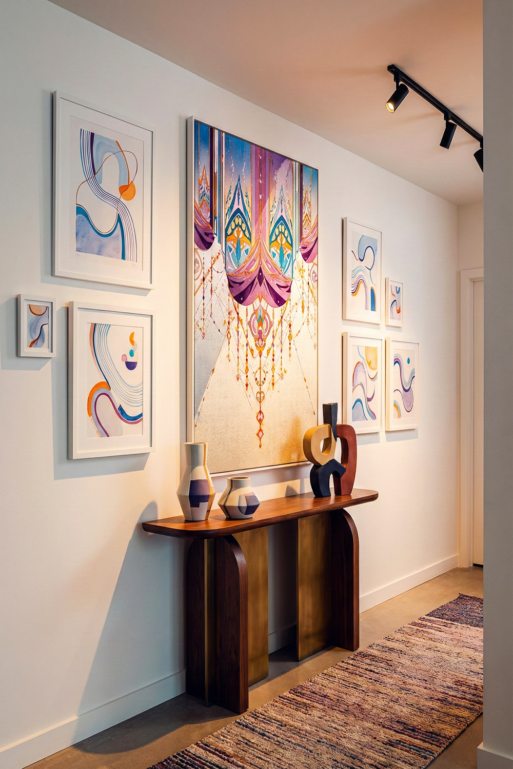 Funhaus Decorative Abstract Wall Art | Bold Geometric Pattern Print