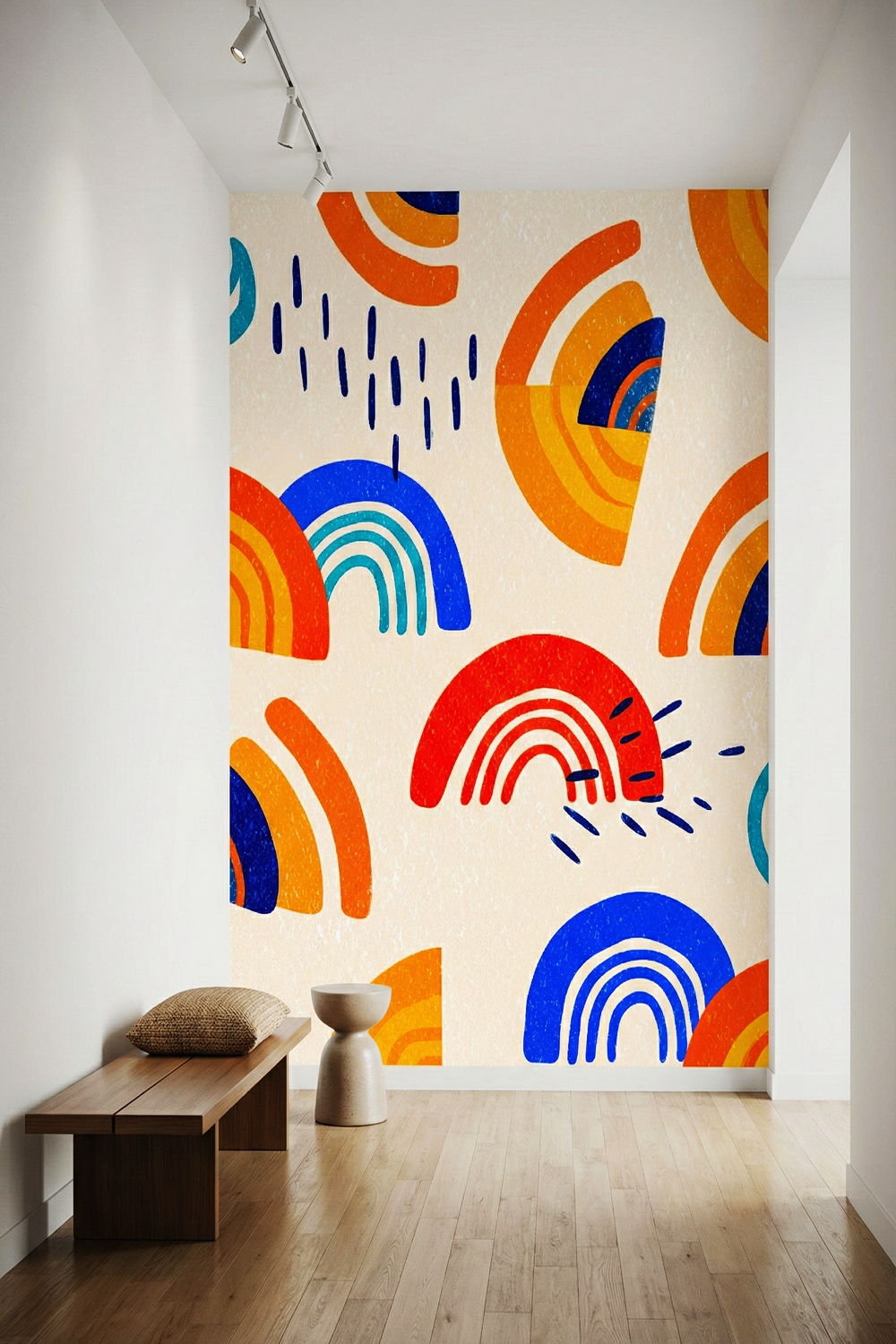 Funhaus Rainbow Pattern Wall Art | Playful Modern Abstract Print