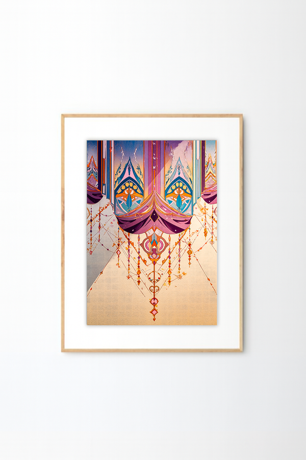 Funhaus Decorative Abstract Wall Art | Bold Geometric Pattern Print