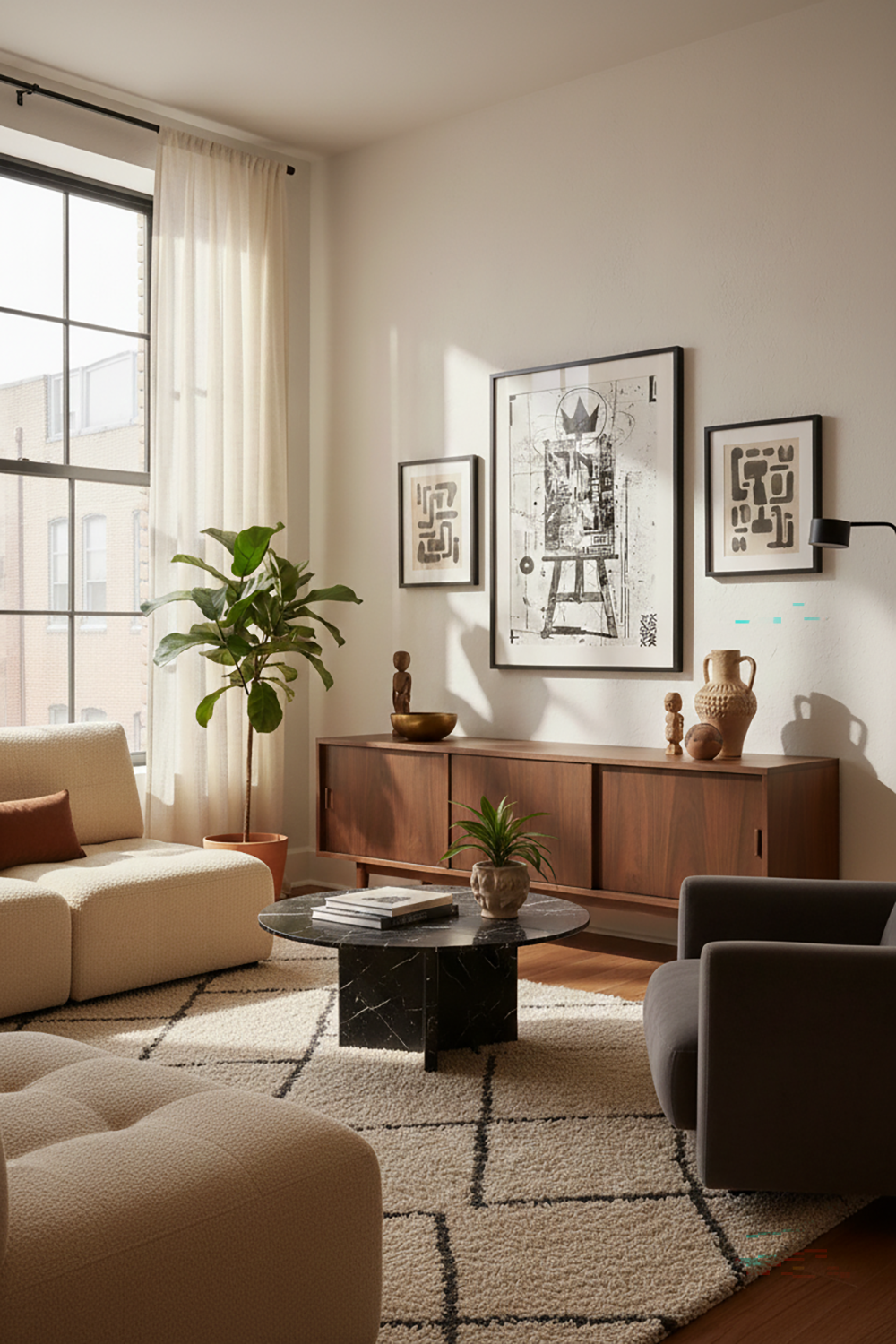 African Contemporary Art Print - Grunge Studio Edition