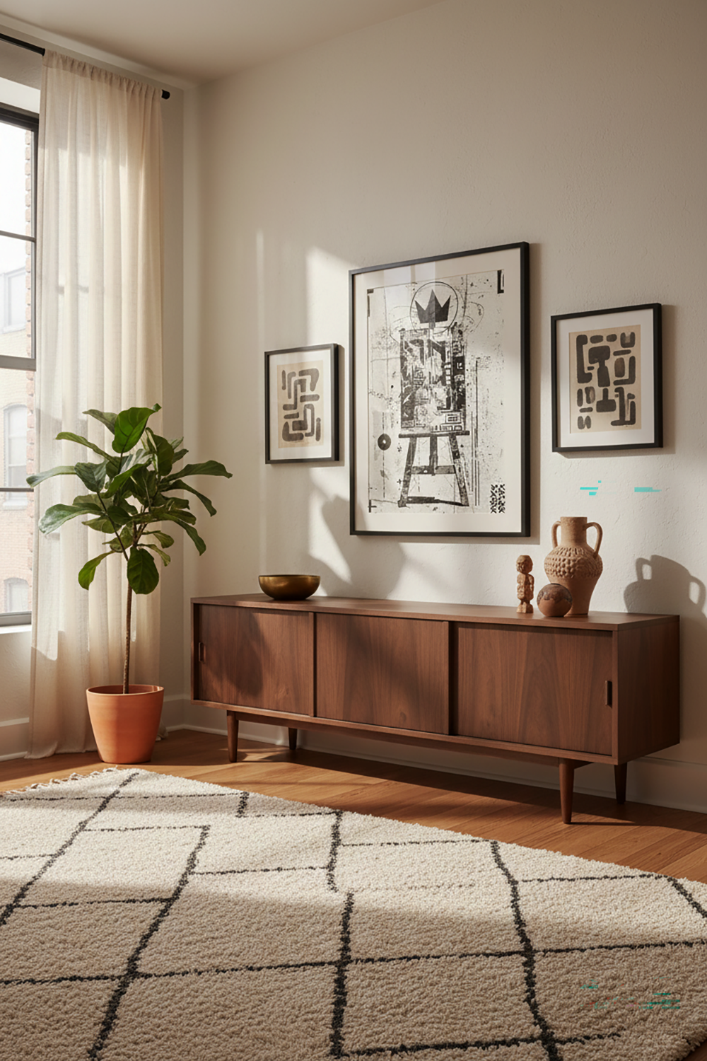 African Contemporary Art Print - Grunge Studio Edition