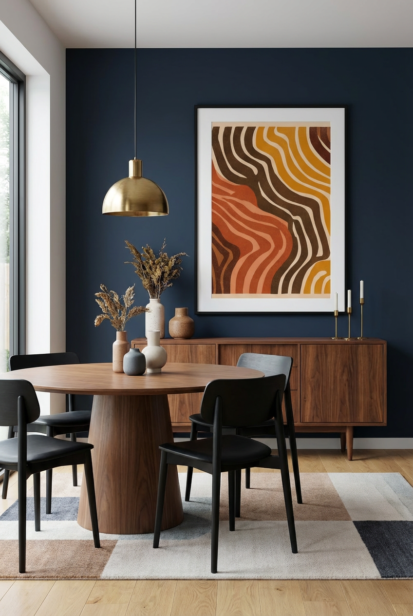 Afro Abstract Earth Tone Wall Art – Modern Afro Pattern Print
